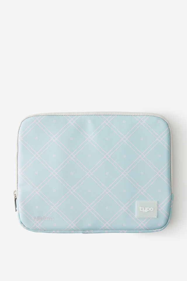 Personalised Mode 11 Inch Tablet Case, MINTY GRID