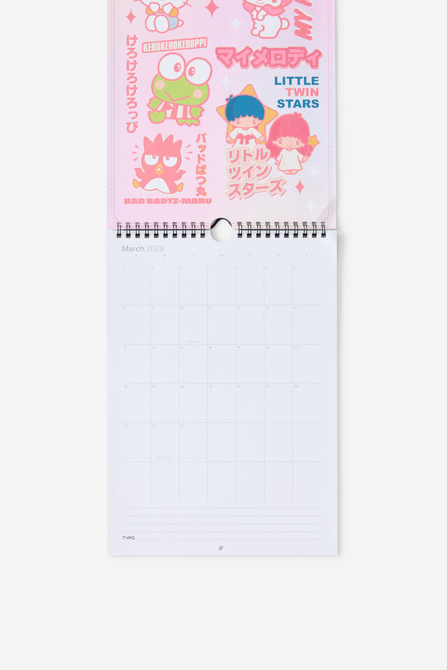 2026 Get A Date Wall Calendar, LCN SAN HELLO KITTY