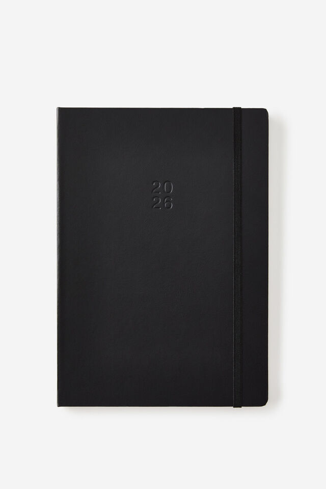 2026 B5 Weekly Hard Metro Diary, Black