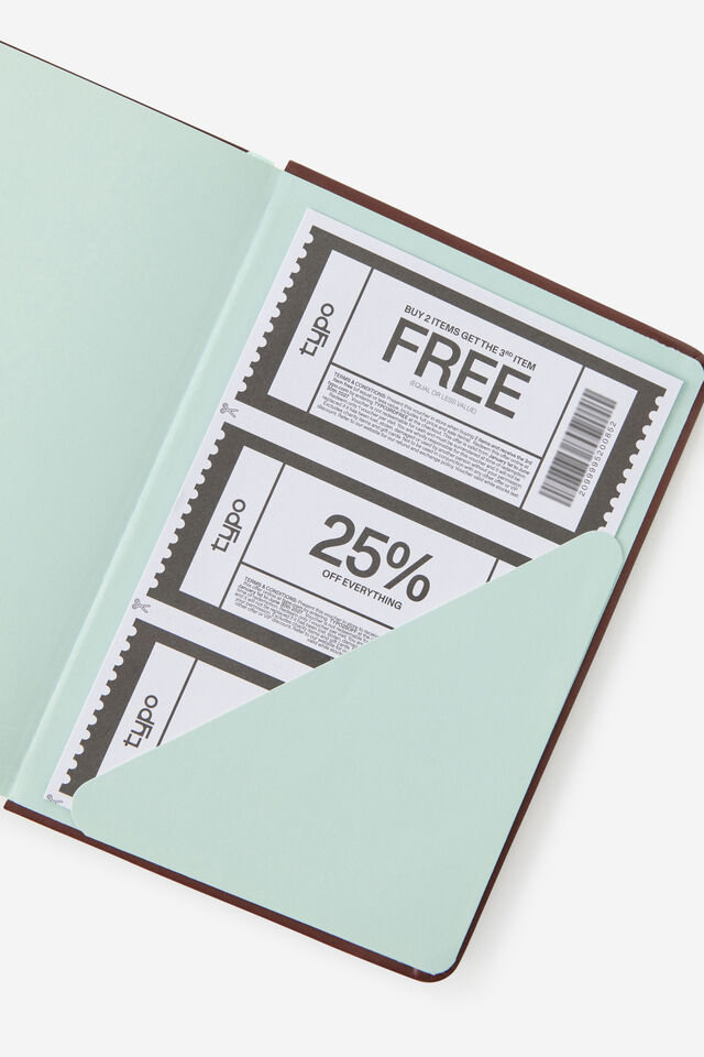 2027 B6 Daily On Schedule Diary, ESPRESSO/MINTY