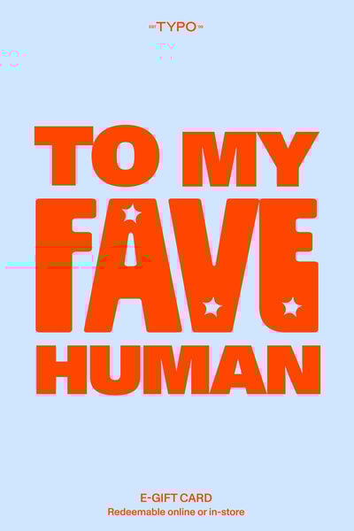 eGift Card, Typo Fave Human