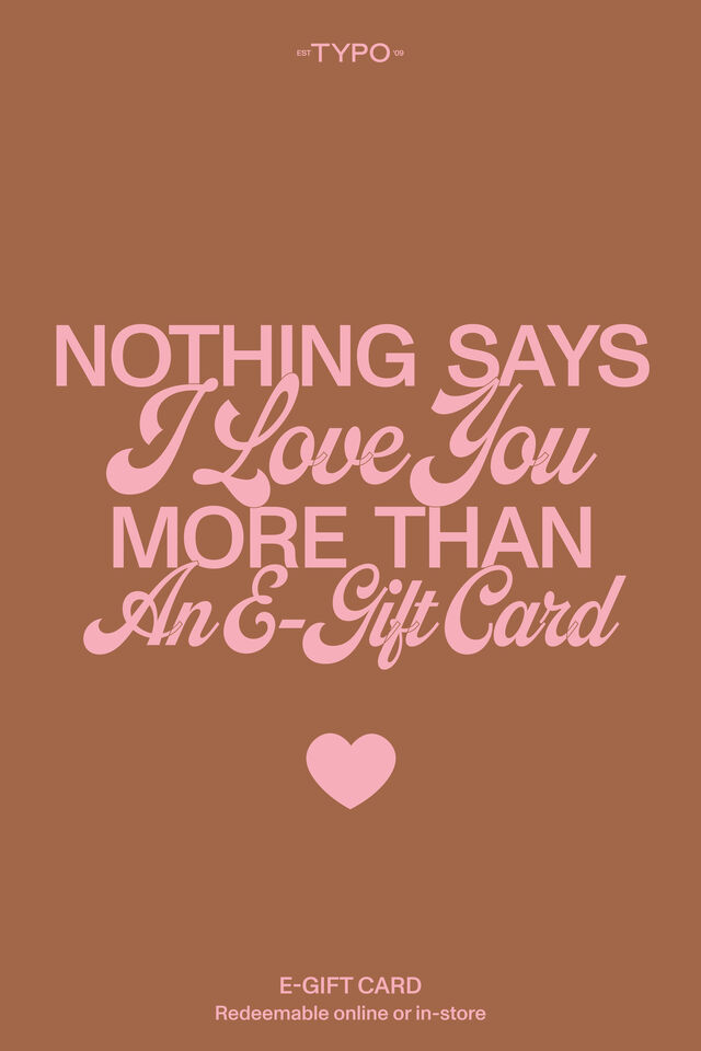 eGift Card, Typo I Love You