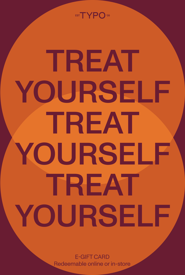 eGift Card, Typo Treat Yourself
