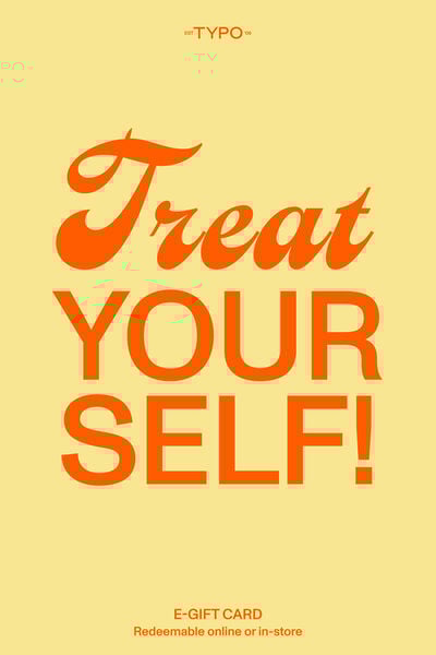 eGift Card, Typo Treat Yourself
