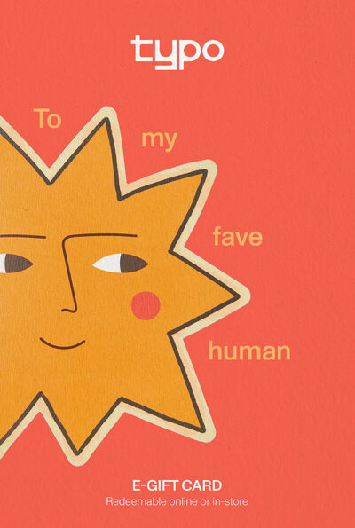 eGift Card, Typo Fave Human
