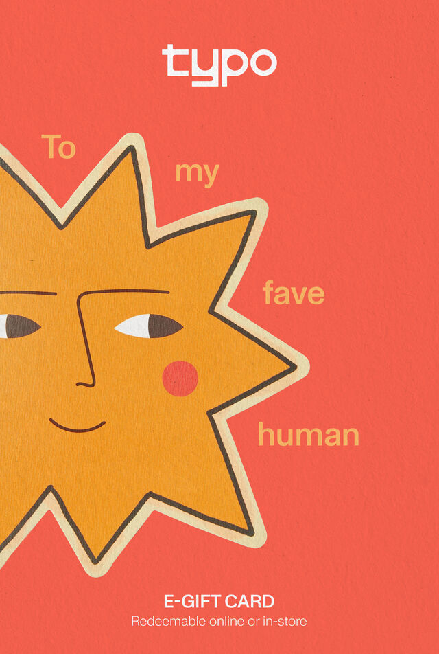 eGift Card, Typo Fave Human