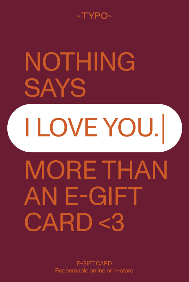 eGift Card, Typo I Love You