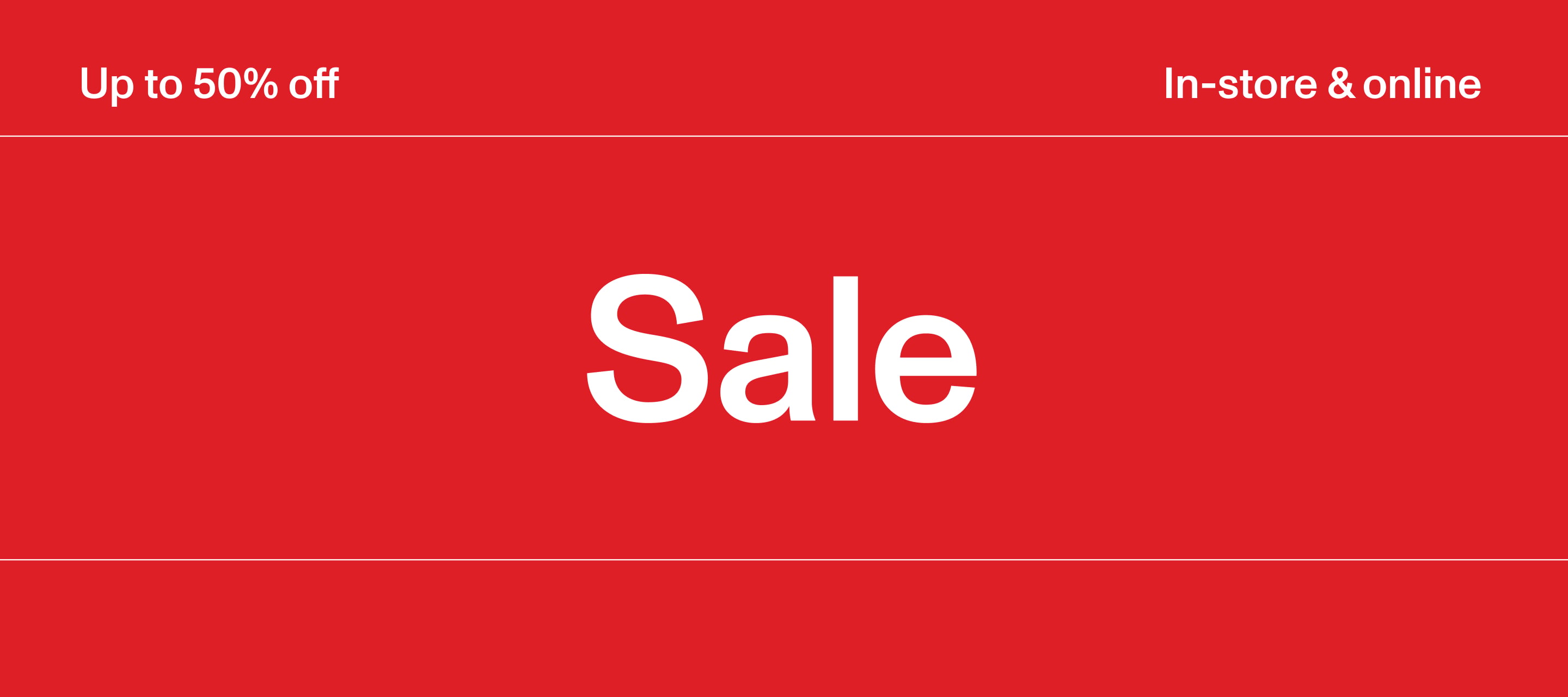 Up To 50% Off Sale