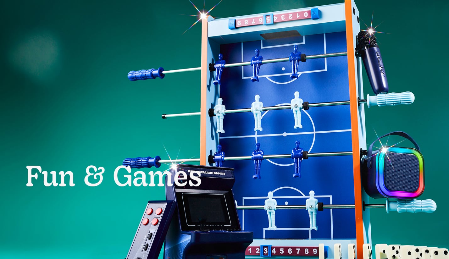 Fun & Games. Shop now.