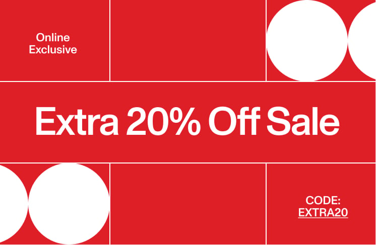 Extra 20% Off Sale. Use Code: EXTRA20. Online Exclusive