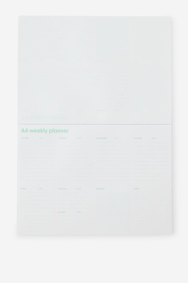 A4 Weekly Notepad Planner