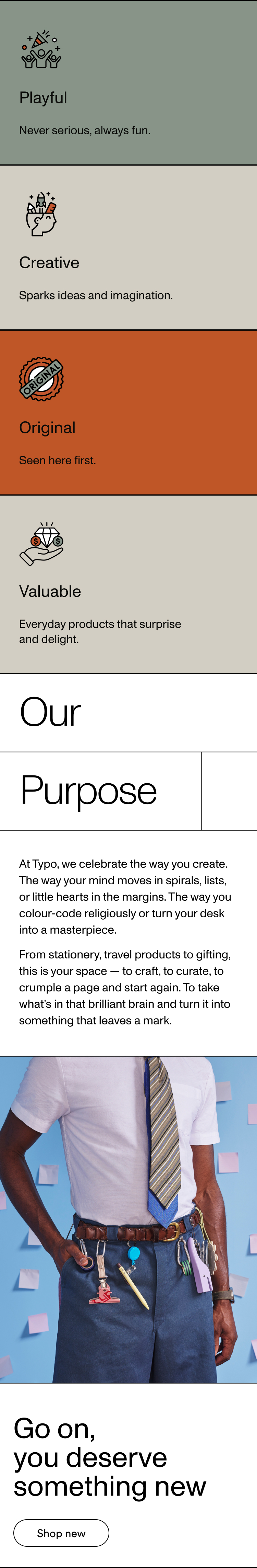 Go on, you deserve something new. Shop New..