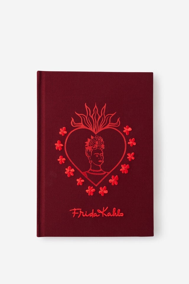 Frida Kahlo A5 Linen-Textured Lined Notebook