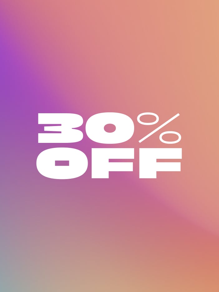 30% Off. Shop Now.