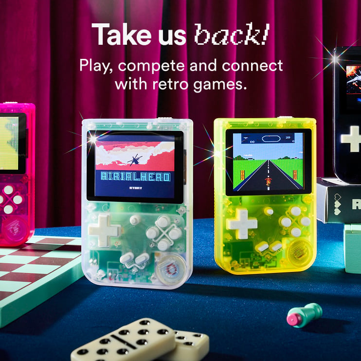 Take us back. Play, compete and connect with retro games